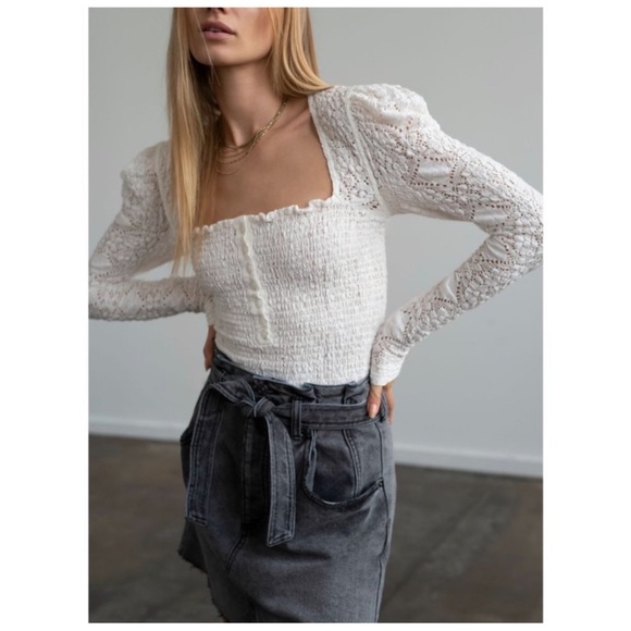 Free People Confection Top - Evening Cream - NWT - S - Picture 6 of 16